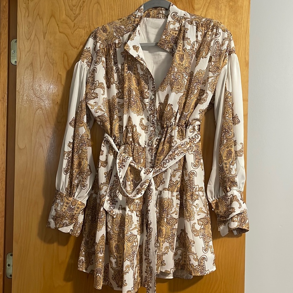 Tired Button Up Dress